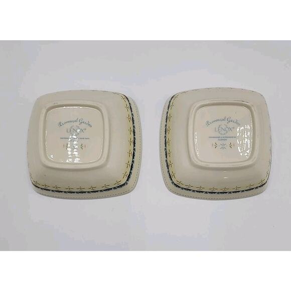 Lenox Provencal Garden Rounded Square Dipping Bowls, Set of 2 - Picture 2 of 11